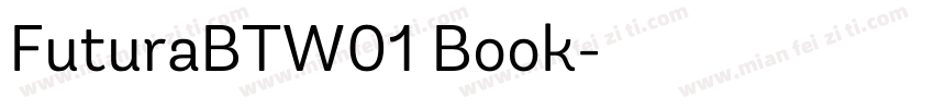 FuturaBTW01 Book字体转换